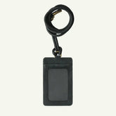 Id card holder lanyard black by Mayacraft